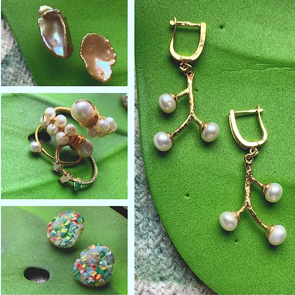 Jewelry - Mermaid 🧜🏻‍♀️ girl pearl & gold jewelry bundle